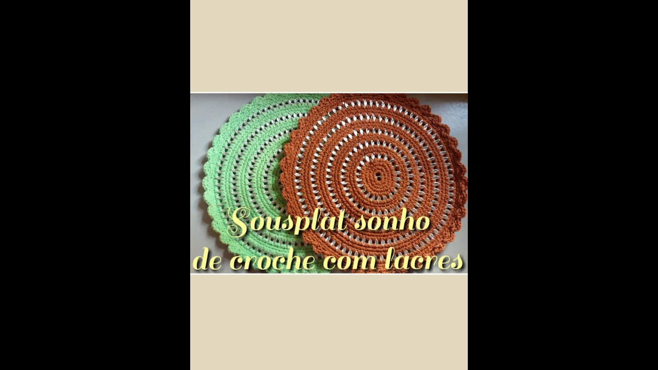 Sousplat de croche com lacres de latinha #idéia6 #meiryvemver