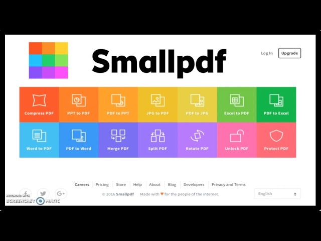 Como dividir y unir archivos PDF - Herramienta Smallpdf class=