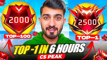 I HIT TOP 1🥇 FROM TOP 100😲 IN CS PEAK IN JUST 6 HOUR🔥 | PART 2