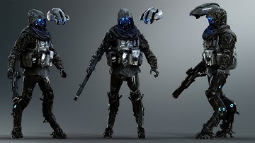 Sci Fi Cyber Soldier