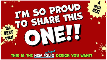 MY NEW FAVORITE! notepad folio with a twist!  NEW DESIGN! easy folio DIY!