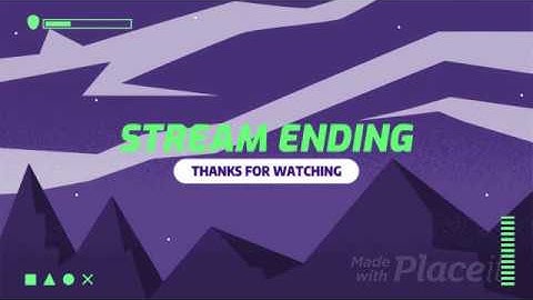 Video Maker with an Animated Alien Face for a Twitch Stream Starting Soon Screen