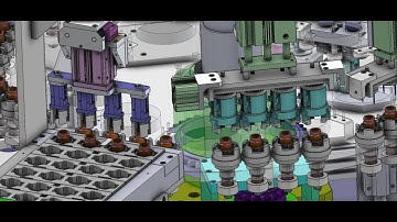 Turntable automatic assembly machine-industrial 3D model : machine-world.net P339