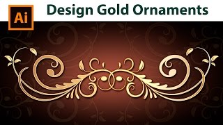 How to design a Gold Border - Adobe Illustrator