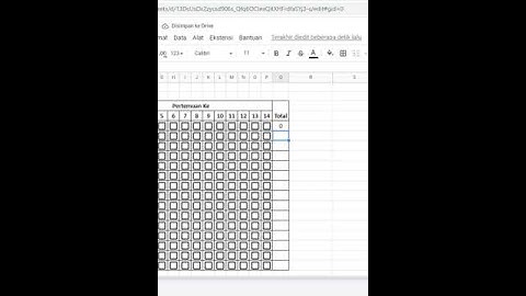 CARA MEMBUAT CHECKBOX ABSENSI DI GOOGLE SPREADSHEET