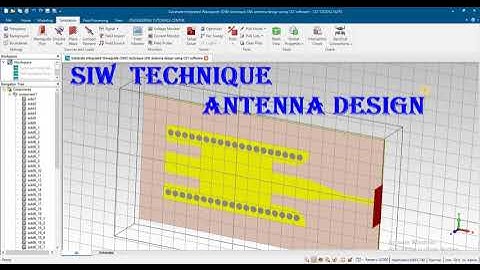 Substrate Integrated Waveguide SIW technique SIW antenna design using CST software
