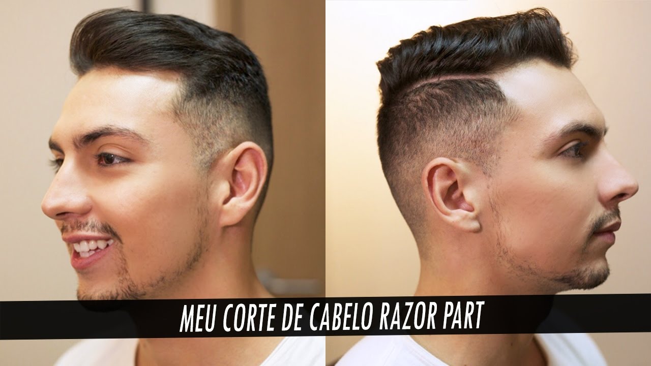 corte de cabelo masculino razor part