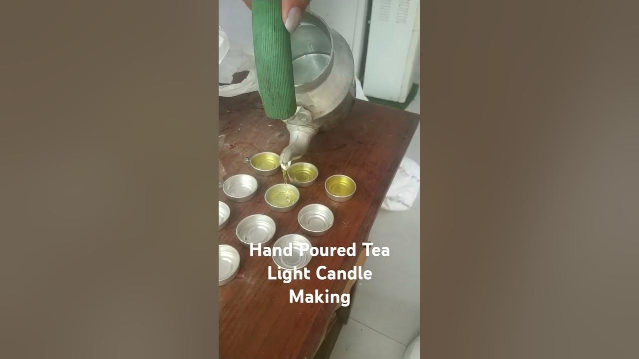 Hand Poured Tea Light Candle Making YouTube