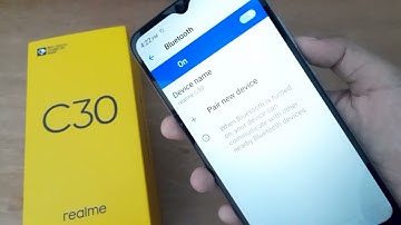 how to turn on Bluetooth on realme c30, realme Bluetooth setting