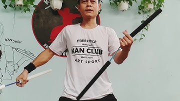 [N] CÔN NHỰA ĐẶC TRÒN, DÂY DÙ #Kanshop côn nhị khúc. #Nunchaku shop