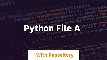 python file a