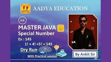Special Number in Java Program  For Beginners | Aadya Education  Special Number Logic Explained #yt