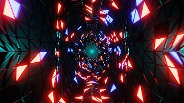 1 Hour 4K Abstract Sci Fi Tunnel Motion Graphics Background VJ Loop DJ Visuals Screensaver