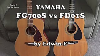guitar comparison: yamaha fg700s vs fd01s acoustic guitars
