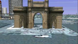Explore the 3d bird view of gateway india & taj mahal hotel, created
in motion video editing by renold pereira