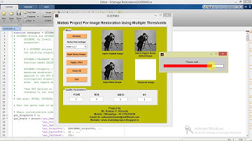 Matlab code for Image Restoration using Multiple Threshold