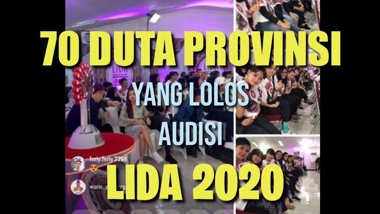 70 DUTA PROVINSI YANG LOLOS AUDISI LIDA 2020