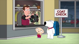 Family Guy - A glen plaid car coat with a fur-lined collar
