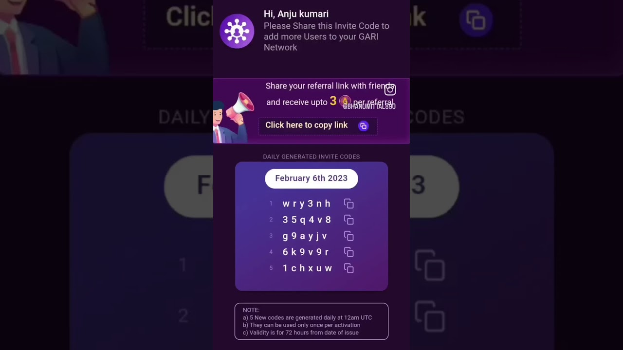 chingari app refer code