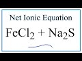 Net Ionic Equations and Spectator Ions