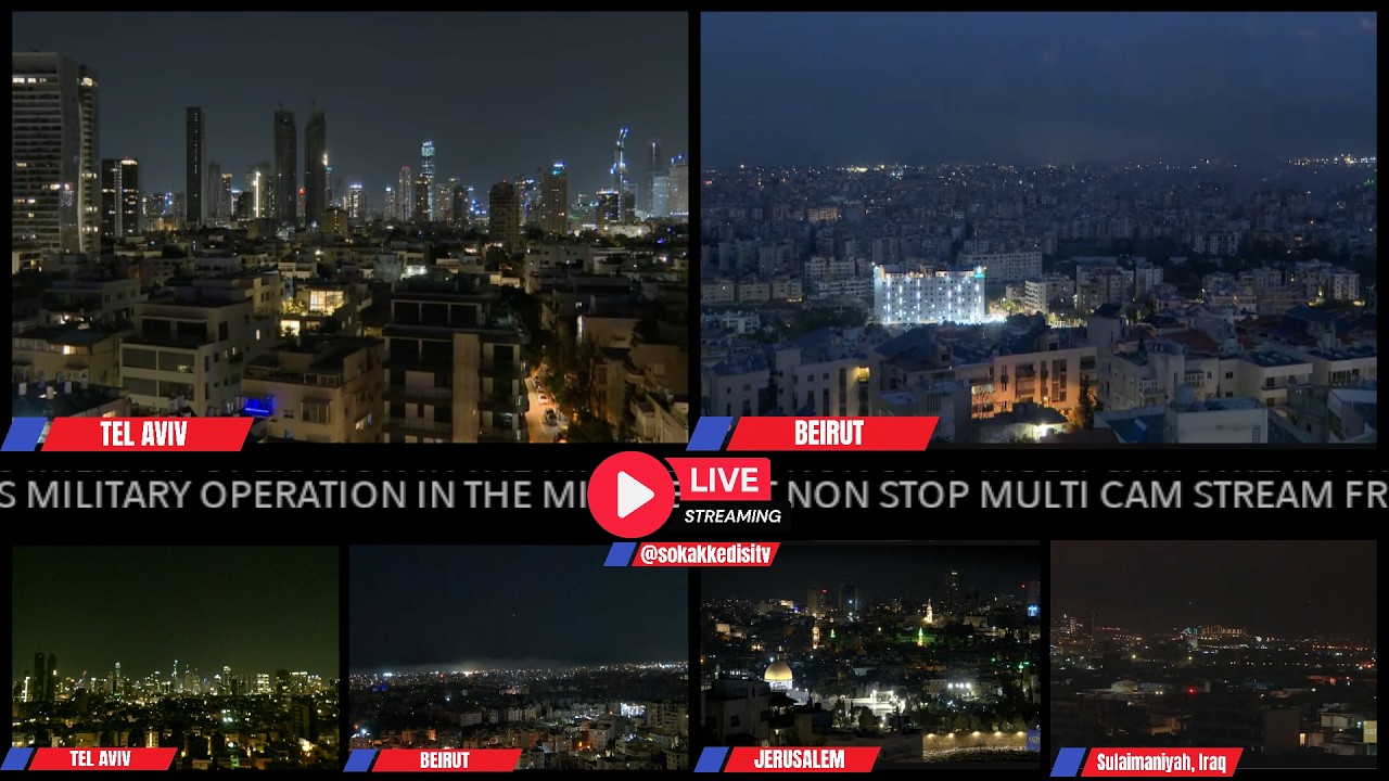 LIVE: Israel and US Attack Iran - Non-Stop Multi-Cam Stream