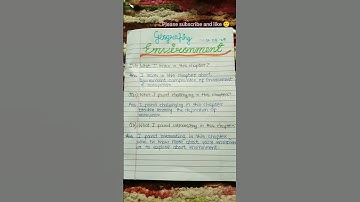 class 7 sst GEOGRAPHY learner diary chapter 1 environment