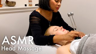 Indian head massage with sound healing