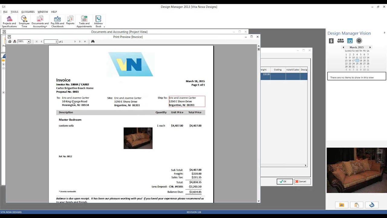 Creating a Client Invoice