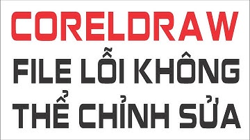 CORELDRAW BỊ LỖI DO FILE HỎNG – KHÔNG LƯU, EXPORT, IMPORT ĐƯỢC | CÁCH SỬA NHANH 1 Click ! #CORELDRAW