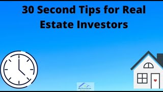 30 Second Tips for Real Estate Investors Episode 13: Doors