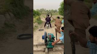New Bike tyre test diesel engine starting 😱😱😱😱