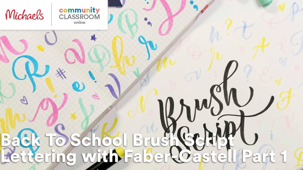 Online Class: Back To School Brush Script Lettering with Faber-Castell ...