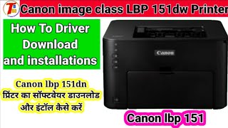 How to Canon images class LBP 151dw printer driver download and installed step by step