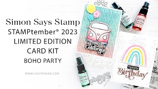 Simon Says Stamp STAMPtember® 2023 Limited Edition Card Kit - Boho Party