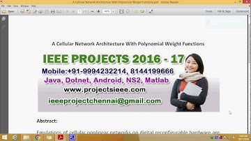 A Cellular Network Architecture With Polynomial Weight Functions