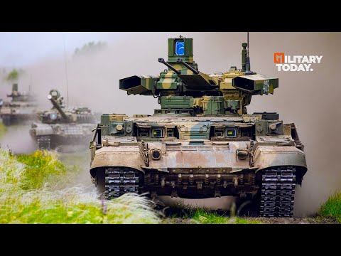 Video: Terminator-støtte kampkjøretøy. BMPT 