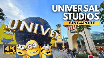 A Day at Universal Studios Singapore – Minion Land & More! | 4K Walking Tour | Singapore