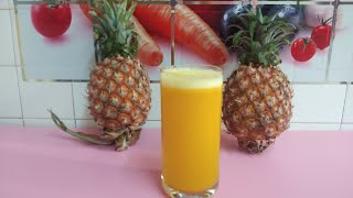 How to make pineapple juice using blender/no juice maker.