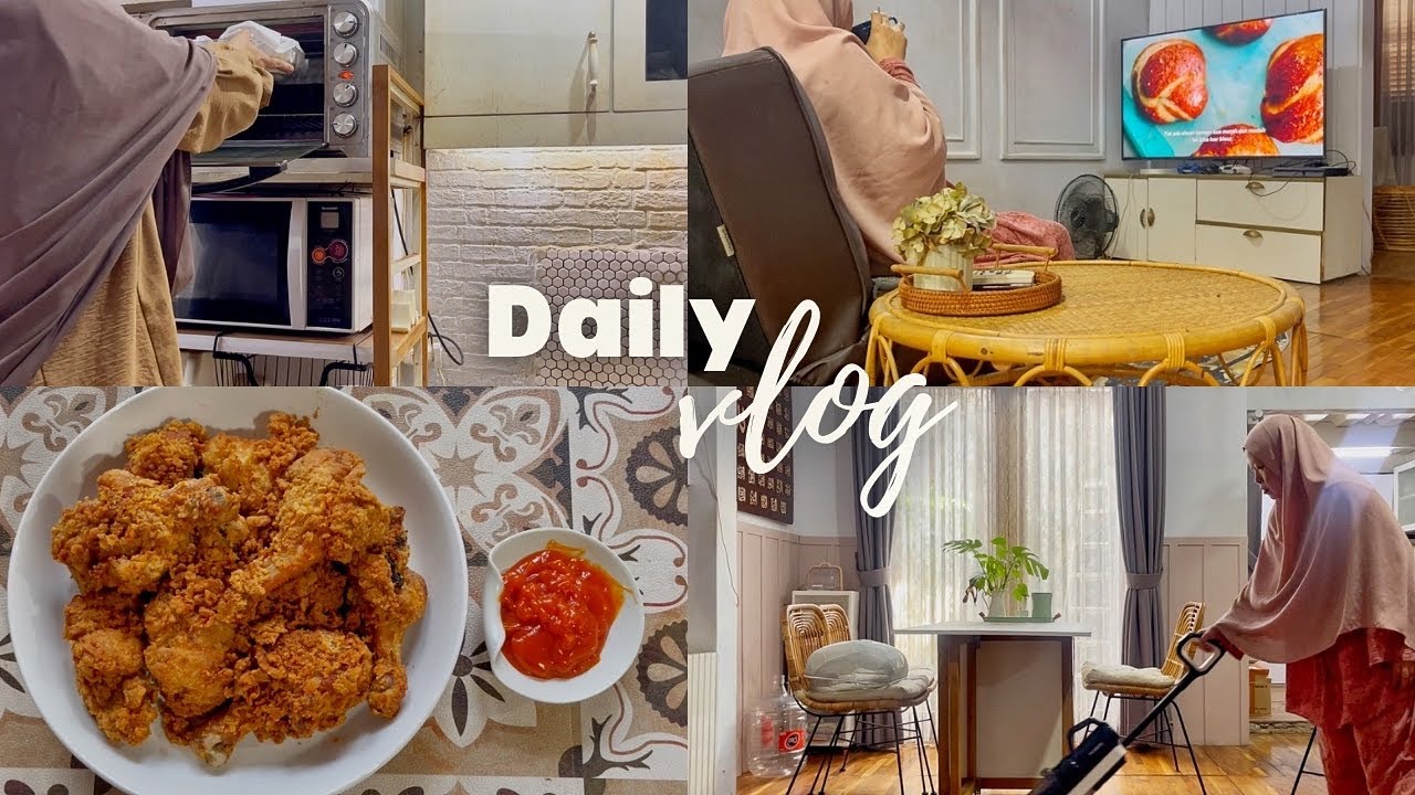 #weekendvlog RUTINITAS HARIAN IRT/ WEEKEND TETAP PRODUKTIF/ AYAM GORTEP DAN SCRAMBLE EGG ALA MCD KFC