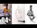 Drawing realistic portraits of strangers on the NYC subway compilation 4