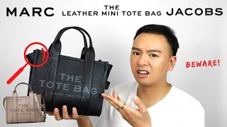 CROOKED STITCHING? QUALITY ISSUES? | Marc Jacobs Mini Leather Tote Bag Review/WhatFits/Modshot