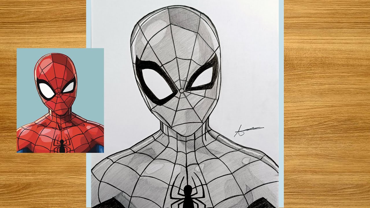 How to draw Spider-Man easy | Drawing step by step for beginners