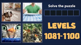 4 Pics 1 Word Levels 1081 - 1100 Answers