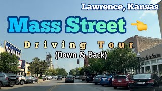 Mass Street in Lawrence, Kansas Driving Tour!