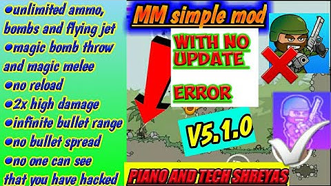 #DA2 mini militia simple V5.1.0 {with no update error} || by piano and tech shreyas ||