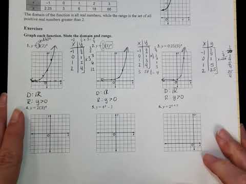 homework 7 graphing exponential functions