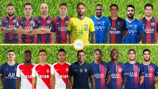 Neymar's Team 🆚 Mbappe's Team (Neymar, Mbappe, Messi, Suarez, Falcao, Bernardo Silva, Dembele, Xavi)