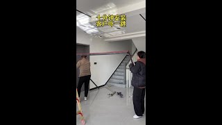 Partition sliding door isolates cold and heat, installed in 10 minutes. Customer shocked.