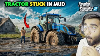 MY TRACTOR STUCK IN MUD | Farming Simulator 22 | Gamepplay #58