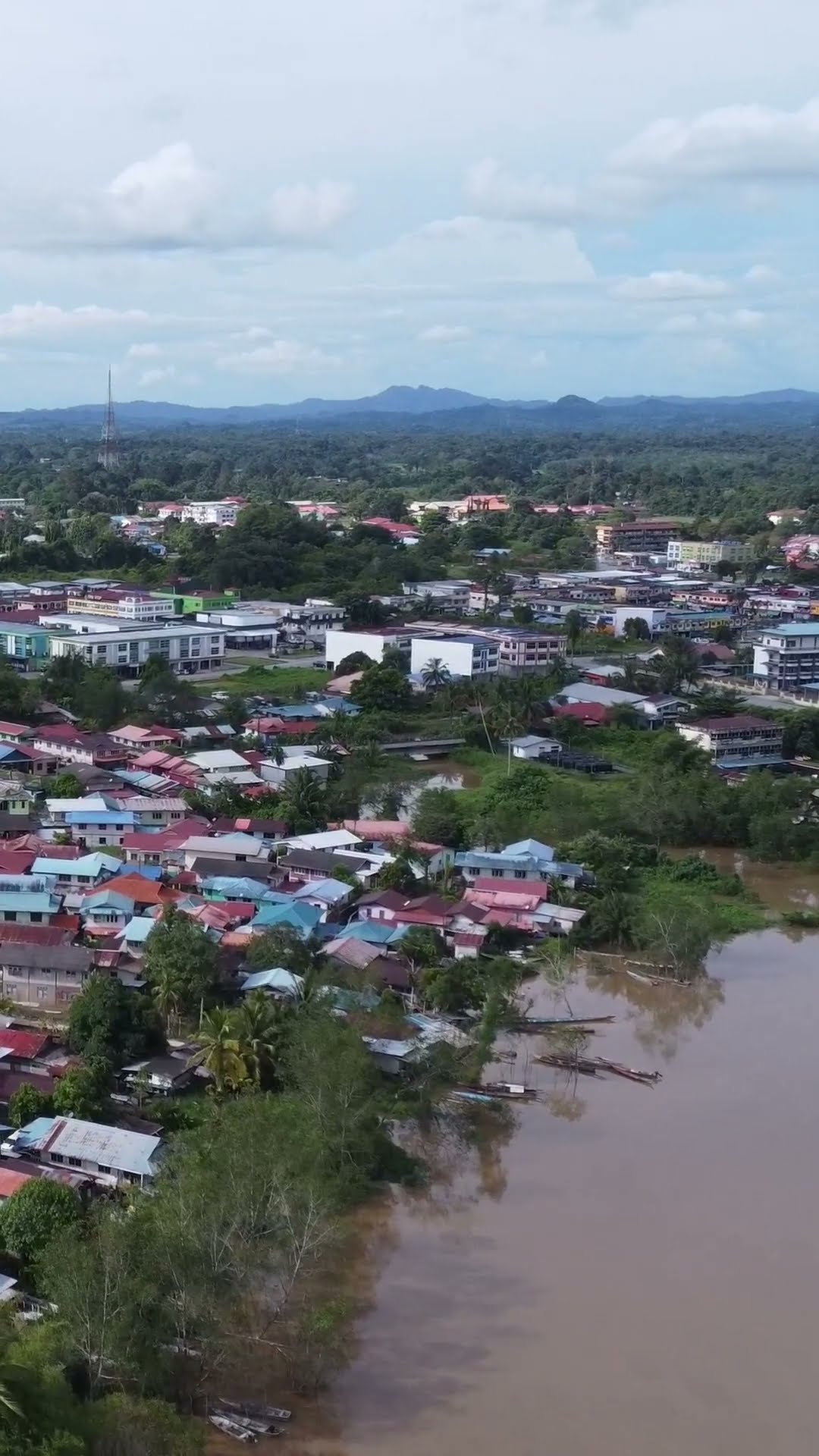 MALAYSIA | Perkampungan di Daerah Saratok Sarawak #dronegraphy #aerialview